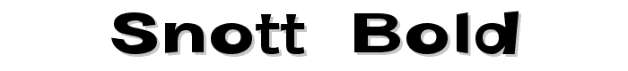 Snott  Bold font